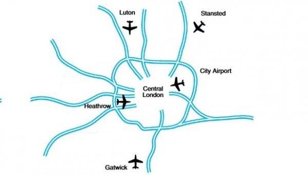Список аэропортов в лондоне