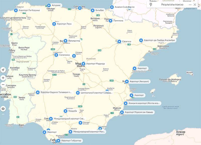 Аэропорты грузии — список, расположение на карте