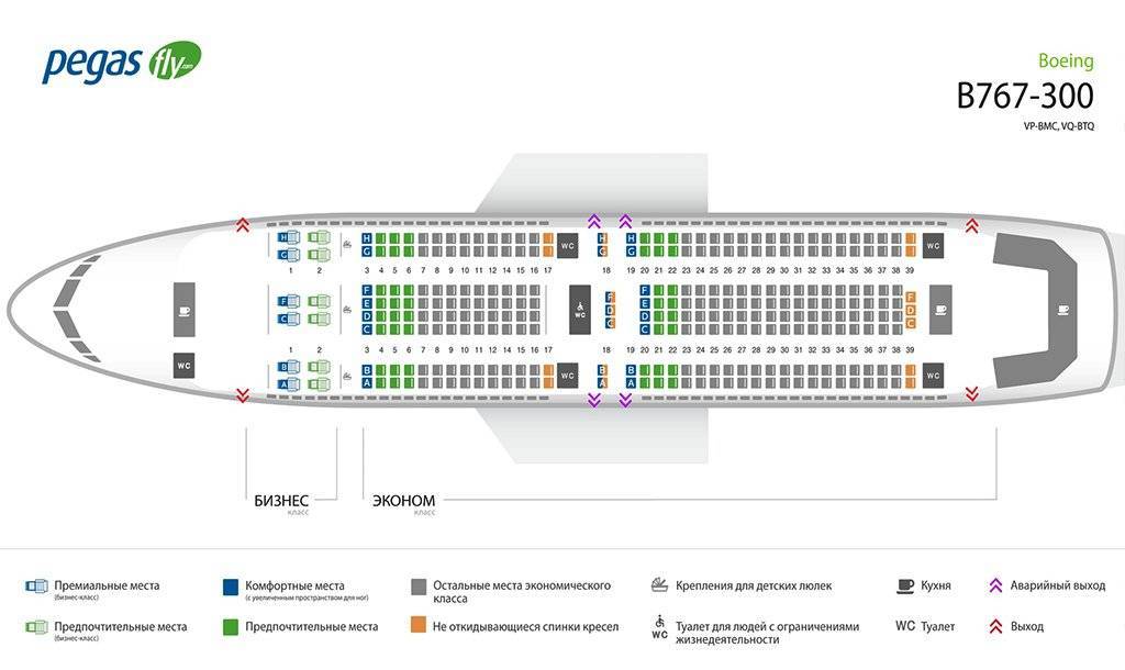 Расположение мест в салона боинг 737 800 авиакомпания ютэйр подробная схема