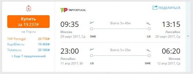 Время полета Москва — Бразилия