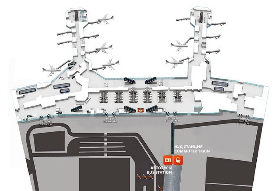 Схема аэропорта домодедово аэроэкспресс