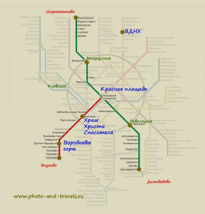 Внуково на карте метро москвы: рассмотрим подробно