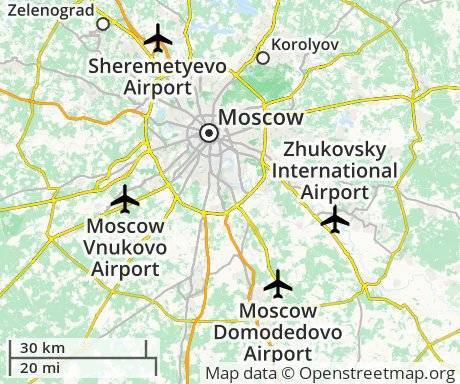 Какой из аэропортов находится ближе к центру москвы?