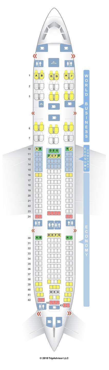 Аэробус (airbus) a330-300: схема салона и лучшие места