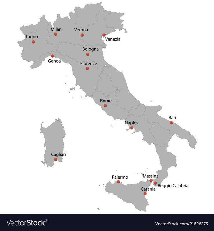 Все международные аэропорты италии