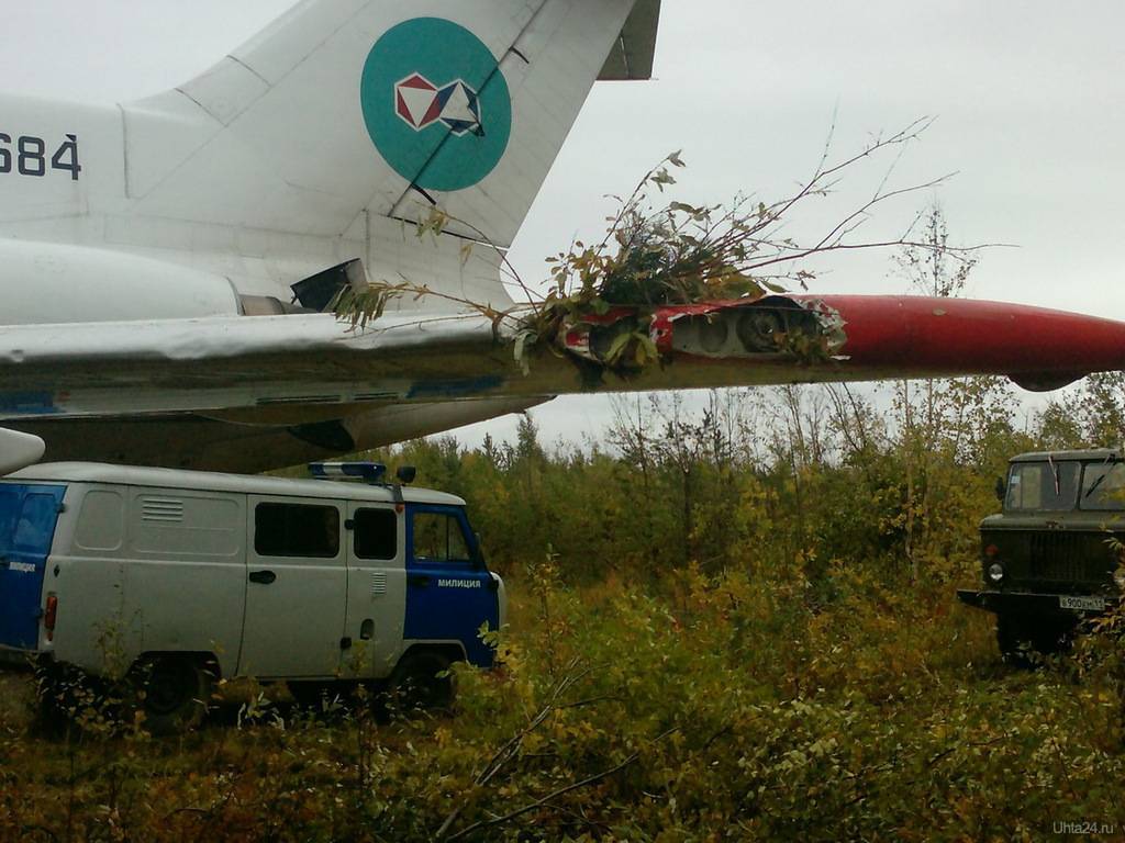 Аварийная посадка ту-154 в ижме