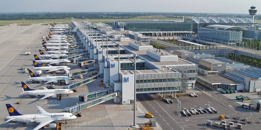 Международные аэропорты германии — список и расположение на карте