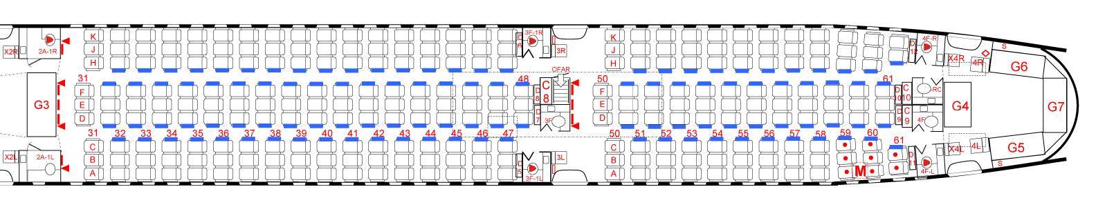 Боинг 777-200: схема салона, лучшие места, фото