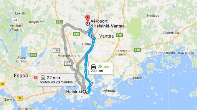Как добраться до аэропорта Хельсинки из центра города