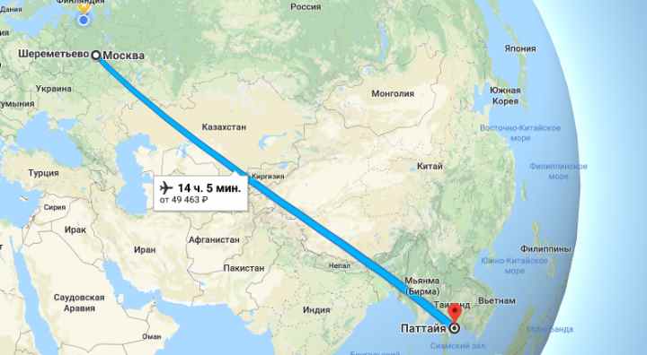 Расстояние между питером и калининградом на самолете
