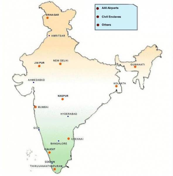 Индийские аэропорты: описание, расположение, маршруты на карте, услуги