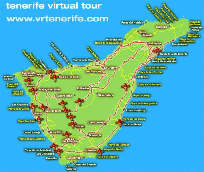 Аэропорты тенерифе на карте: название - туристический портал
