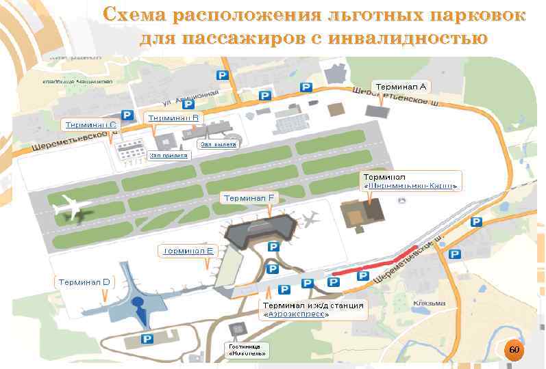 Схема терминала Д Шереметьево