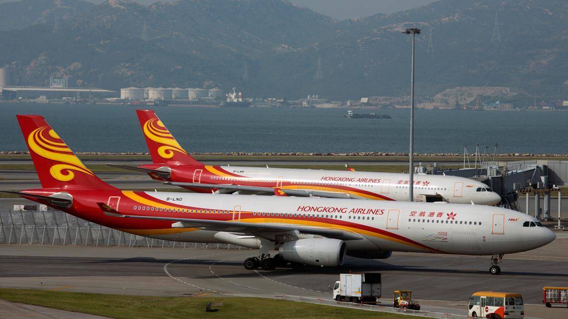 Самая большая авиакомпания гонконга «hong kong airlines»