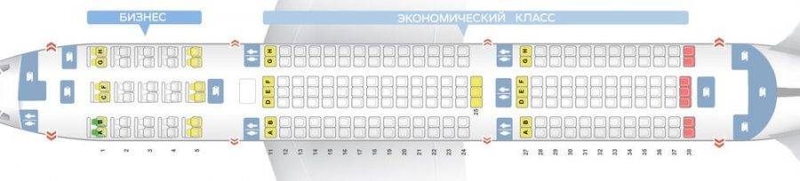 Схема салона и лучшие места в самолете boeing 767-300 аэрофлот
