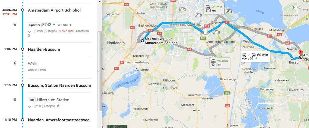 4 способа добраться из аэропорта амстердама до центра города