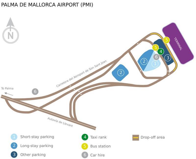 Аэропорт пальма-де-майорка, майорка (испания): история, фото, как добраться, адрес
на карте и время работы в 2021 - 2022