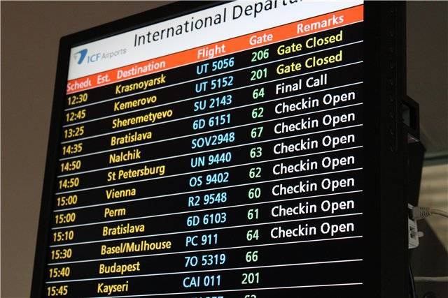 Аэропорт анталия — онлайн табло и полезная информация