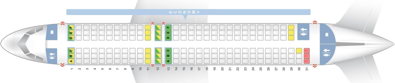 Схема салона самолета аэробус а321 уральские авиалинии