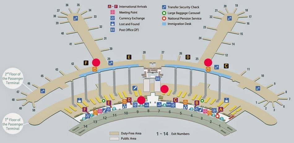 Инчхон: описание аэропорта, расположение, маршруты на карте