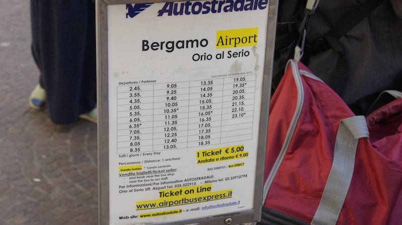 Международный аэропорт бергамо в милане: описание, расположение на карте и стоимость билетов