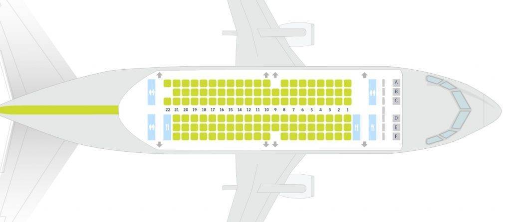 Схема салона самолета боинг 737 500