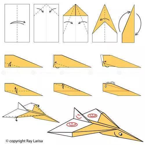 Самолет из бумаги: схемы, оригами бумажного самолёта своими руками мк пошагово с фото