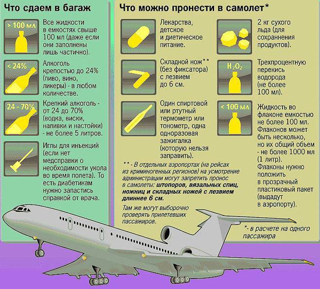 Что можно и нельзя брать в ручную кладь в самолет - travelmic.ru