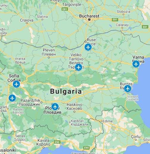 Список аэропортов болгарии