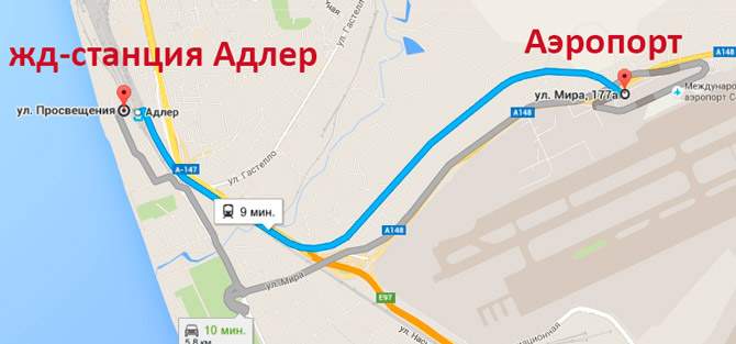 Как добраться (доехать) от аэропорта сочи до абхазии