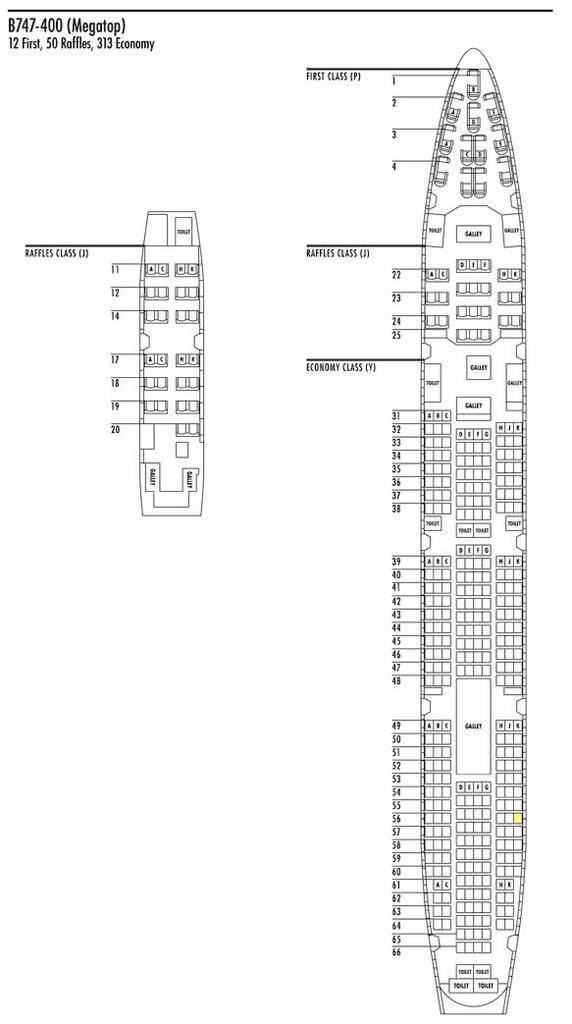 Лучшие места и схема салона самолета boeing 747-400 авиакомпании «россия»