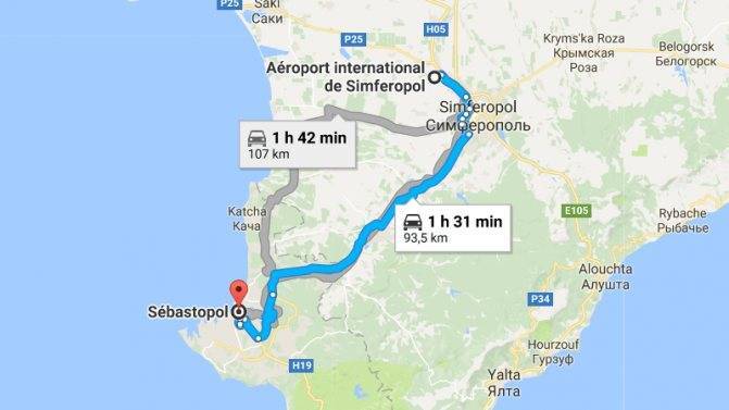 Крым летом :: расстояние от аэропорта симферополь до алупки