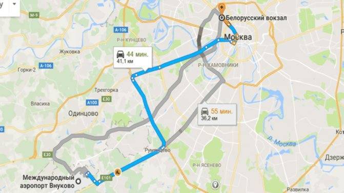 Как добраться до аэропорта внуково с ленинградского вокзала: аэроэкспресс, автобус, на метро (от комсомольской), маршрутки, такси, расстояние, маршрут для машины, сколько ехать (время в пути), стоимость, доехать ночью