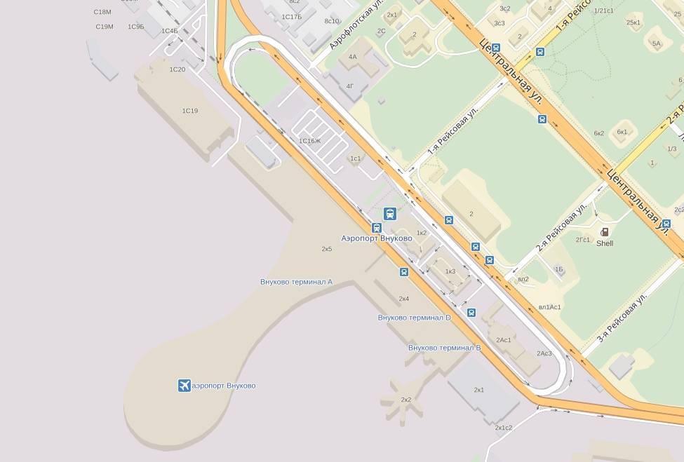 Аэропорт внуково : где он находится на карте москвы