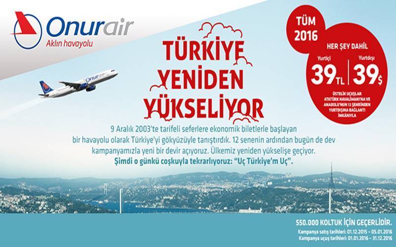 Onur air — официальный сайт, регистрация на рейс