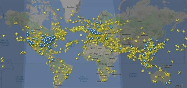 Флайтрадар (flightradar) — карта полетов самолетов онлайн