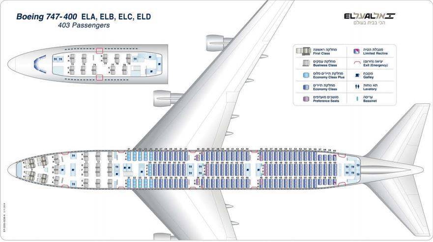 Схема салона boeing 747-400 авиакомпании россия