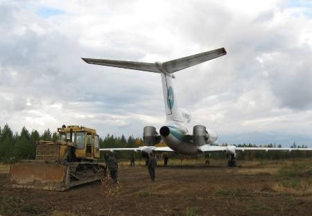 Аварийная посадка ту-154 в ижме 7 сентября 2010