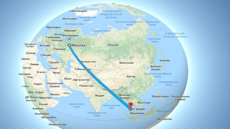 Сколько лететь из москвы в тайланд прямым рейсом по времени