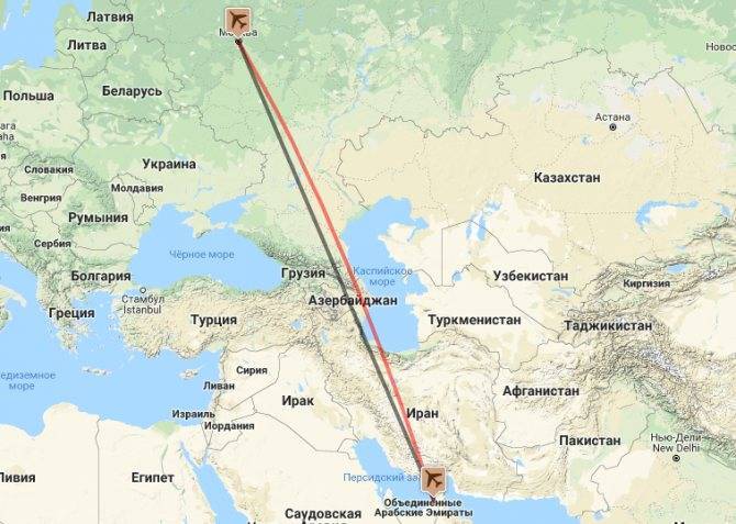Сколько лететь из москвы в дубай (оаэ) прямым рейсом