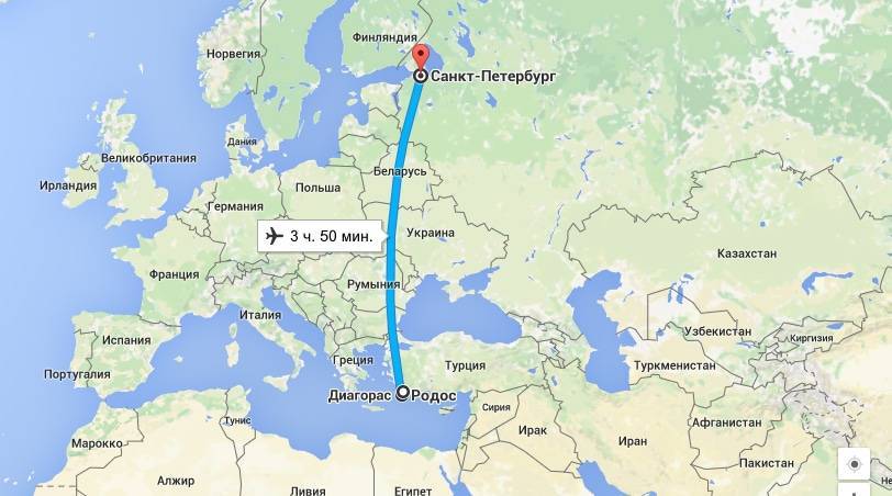 Сколько лететь до крита из сакнт-петербурга на самолете по времени