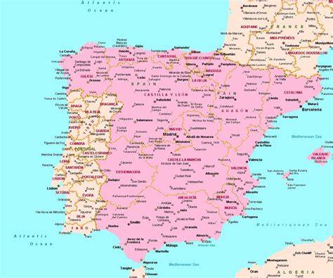Международные аэропорты испании на карте