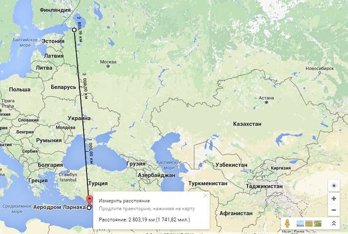 Сколько лететь до кипра из санкт петербурга