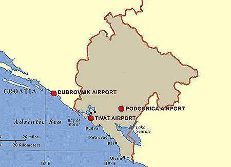 Аэропорт в черногории: в каком городе приземляются туристы