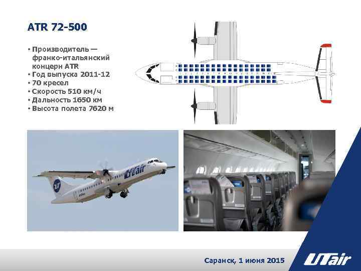 Atr 72: схема салона, расположение лучших мест, характеристики самолета и история создания
