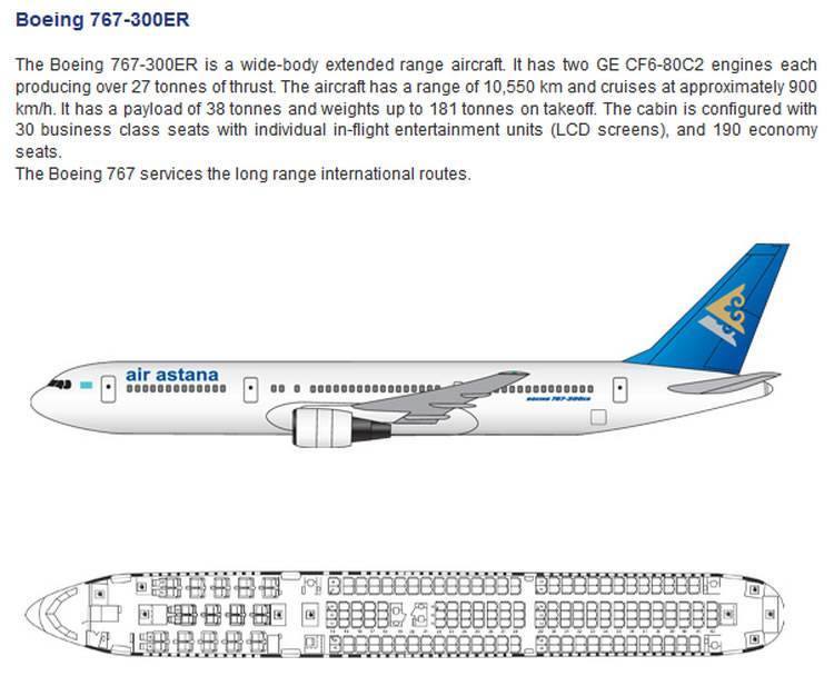 Боинг 767-300: схема салона и лучшие места