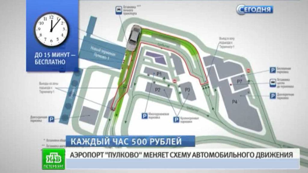 Аэропорт Пулково на карте Санкт-Петербурга
