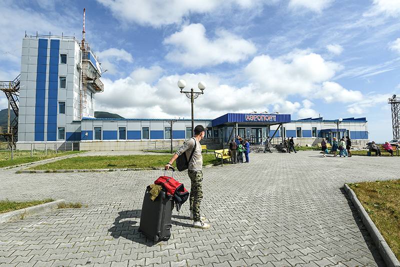 Курильский международный аэропорт итуруп (ясный)