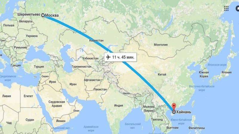 Сколько лететь до китая из москвы и других городов россии.