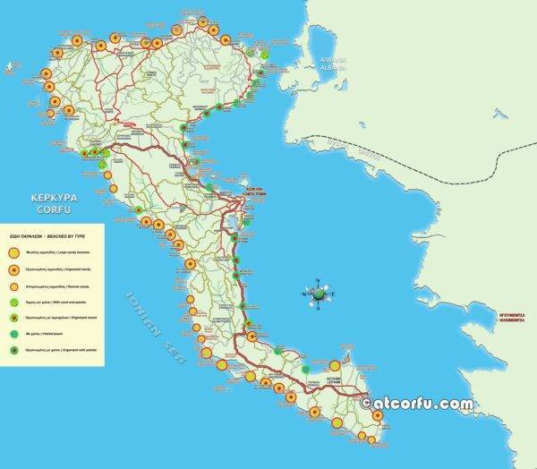 Аэропорт корфу на карте греции